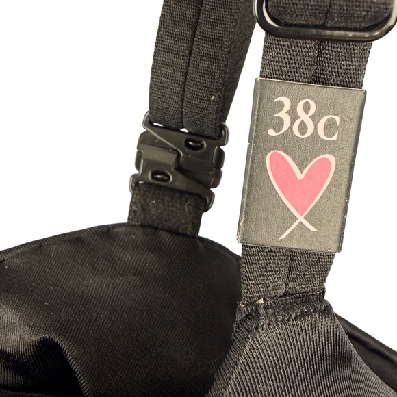 Victorias Secret Very Sexy Push Up Bra Black 38C Rhinestone Accent NEW - Picture 7 of 7